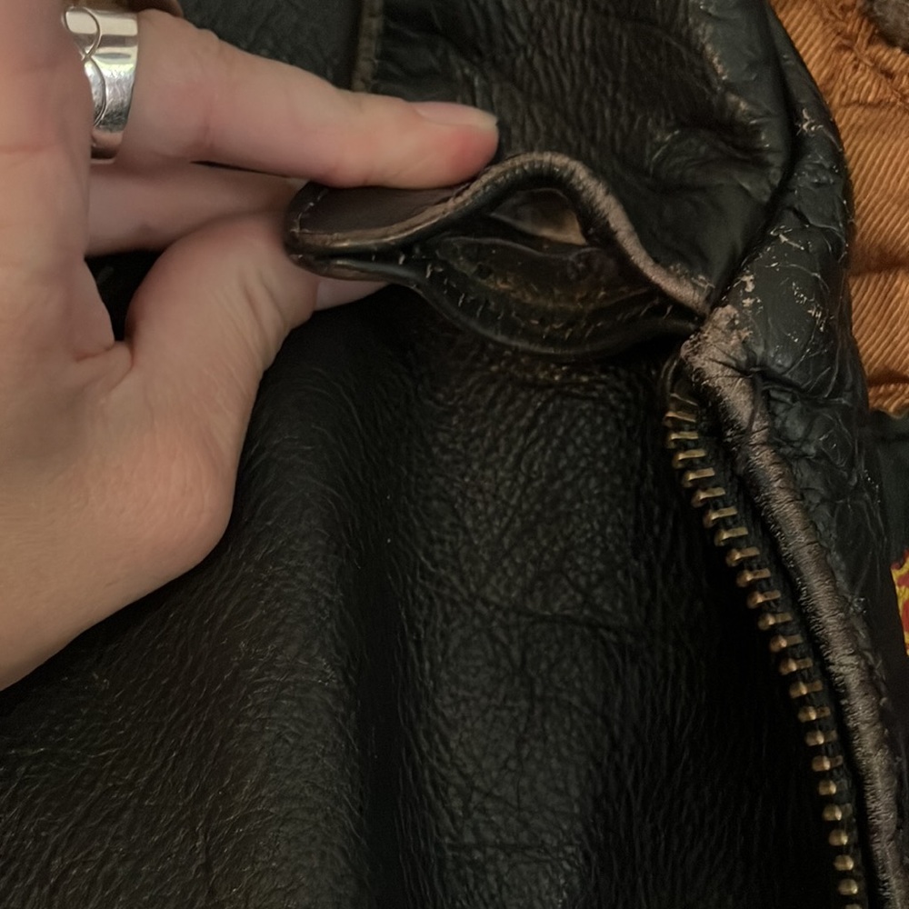 Vintage Bomb boogie Sky leather biker coat! - Picture 7 of 13